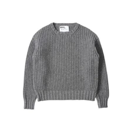 Margaret Howell Cable Sweatshirt - Soft Donegal Marsh | Garmentory