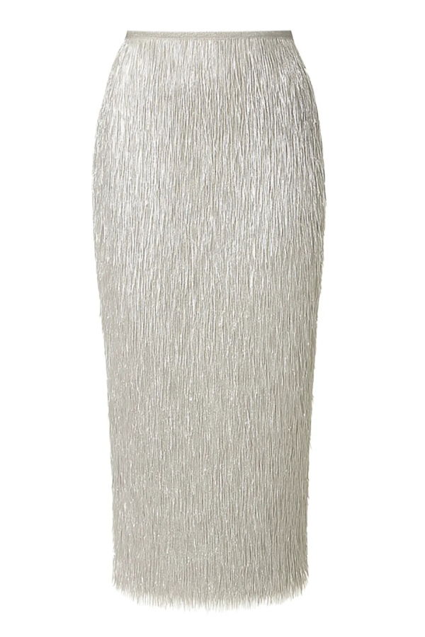 AKNVAS Tao Pencil Skirt - Silver