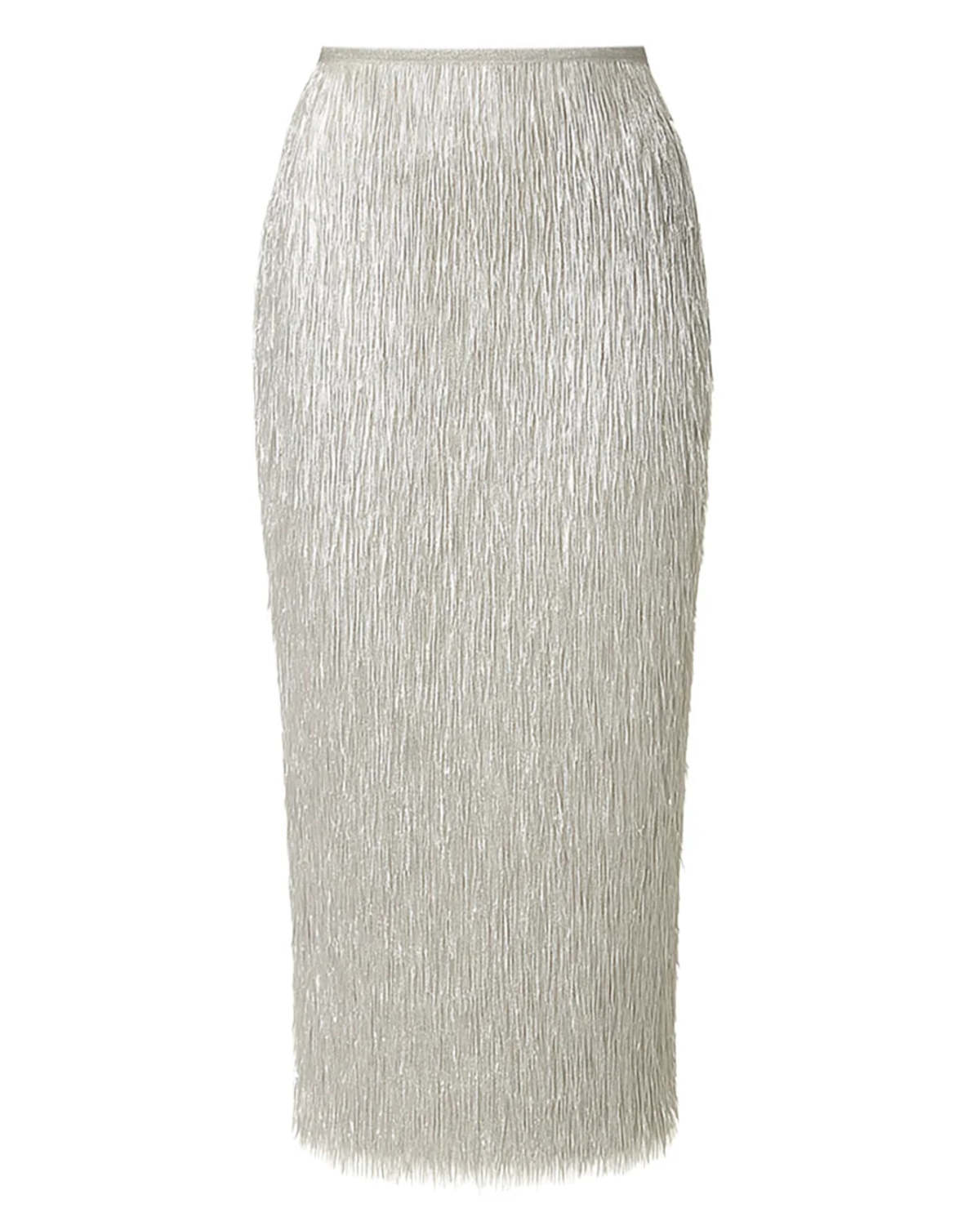 AKNVAS Tao Pencil Skirt - Silver - Image 1 of 8