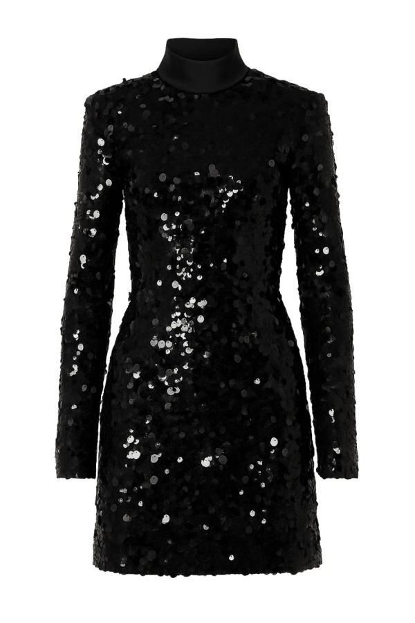 AKNVAS Toni Sequin Dress - Black