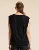 Cynthia Rowley Parchment Tank Top - Black - Thumbnail 5