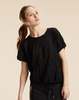Cynthia Rowley Parchment Tee - Black - Thumbnail 4