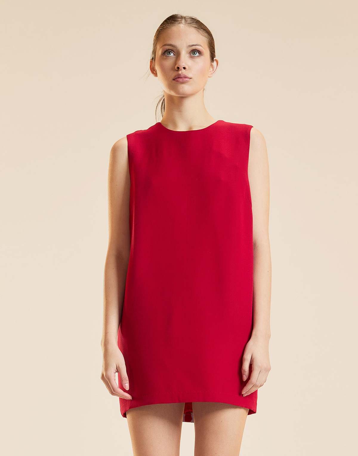 Cynthia Rowley Penelope Shift Dress - Red - Image 1 of 6