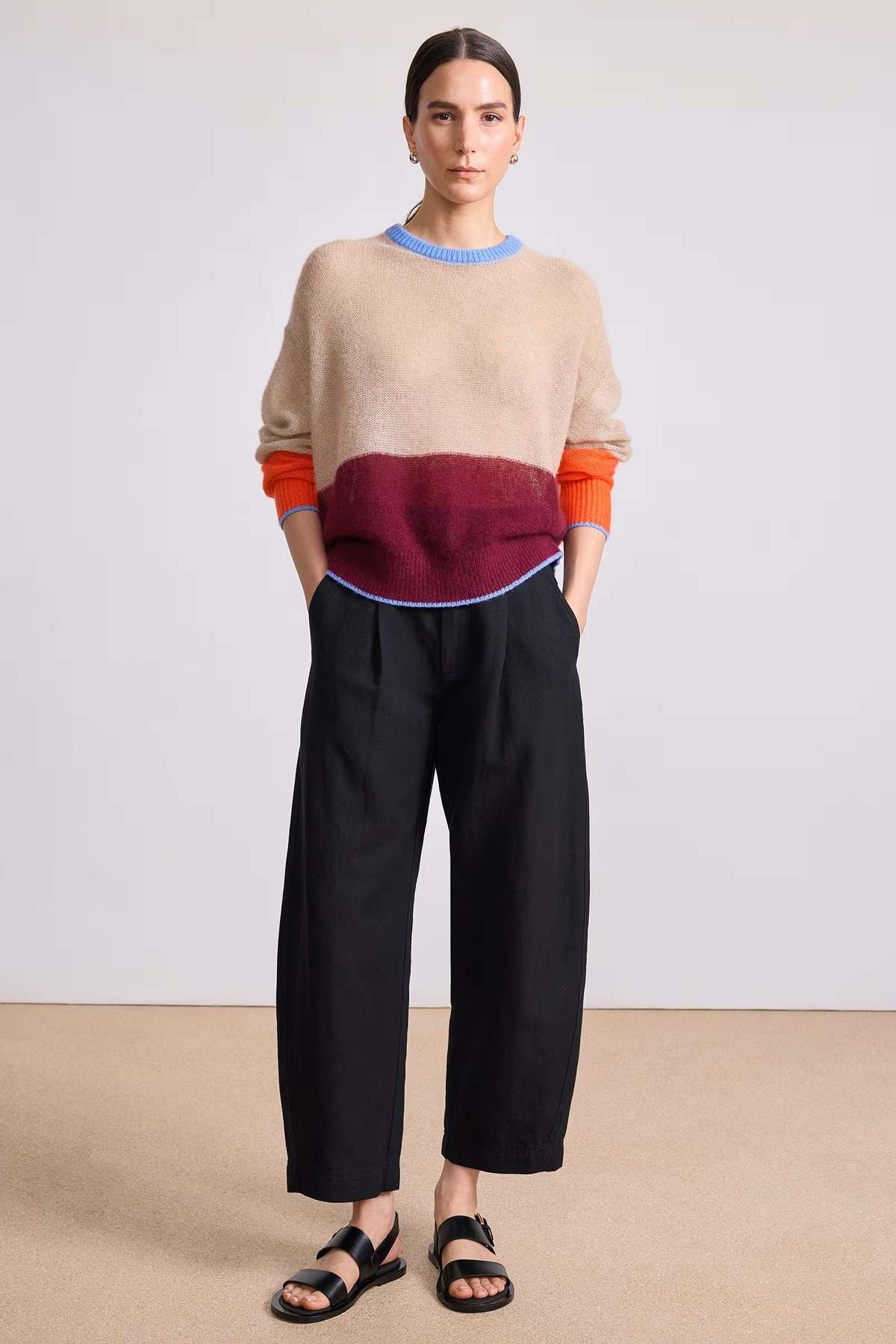 EVOLUXXY Apiece Apart Softest Tissue Weight Sweater - Image 1 of 2