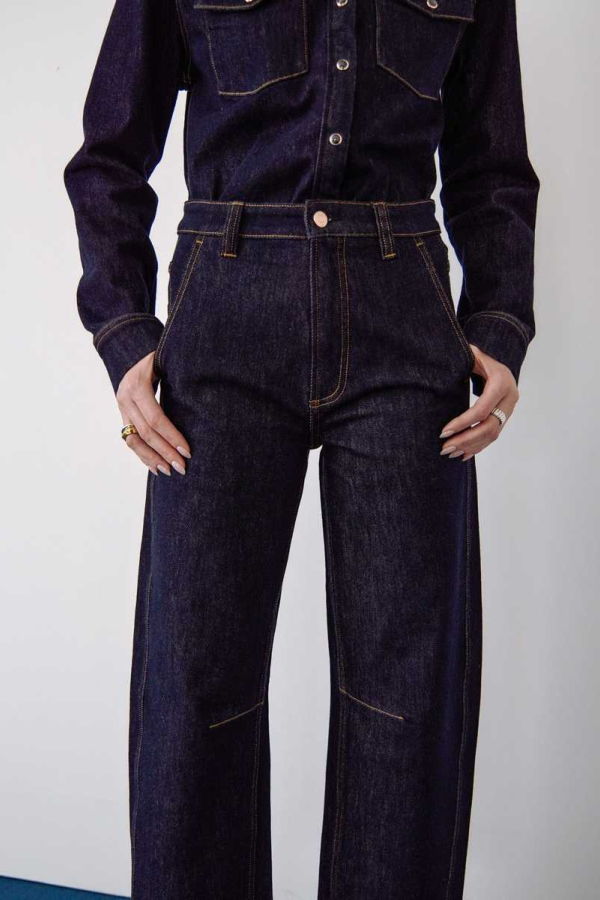 Pistola Beau Seamed Crescent Jean