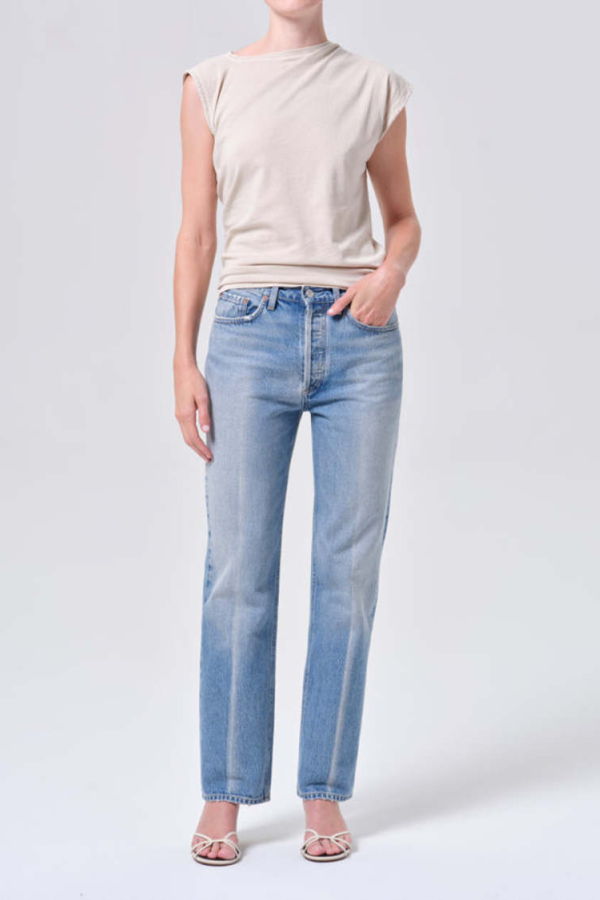 AGOLDE Lana Jeans - Medium Vintage Indigo