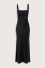 Victoria Beckham Cami Dress With Side Slit Dress - Navy - Thumbnail 1