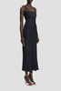 Victoria Beckham Cami Dress With Side Slit Dress - Navy - Thumbnail 3