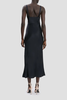Victoria Beckham Cami Dress With Side Slit Dress - Navy - Thumbnail 4