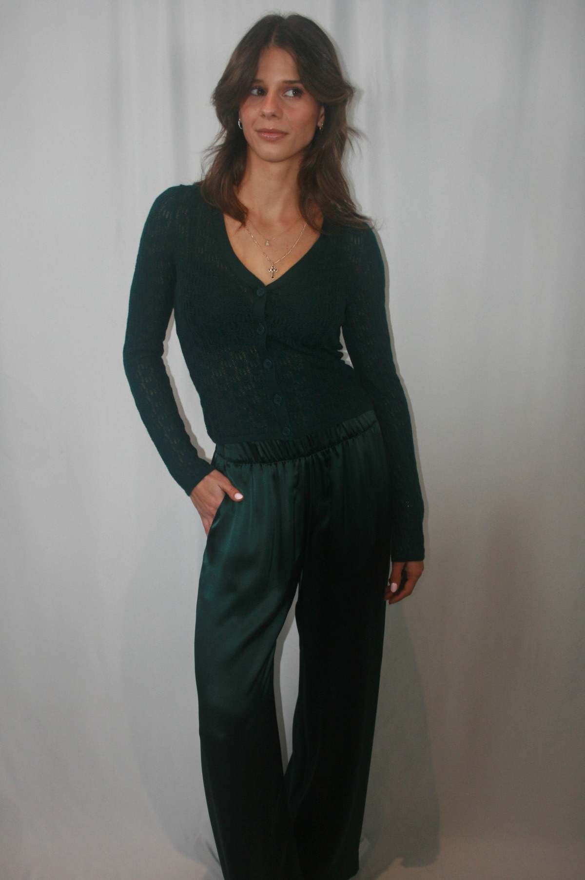 SABLYN Brynn Pull On Silk Pants - Image 1 of 4