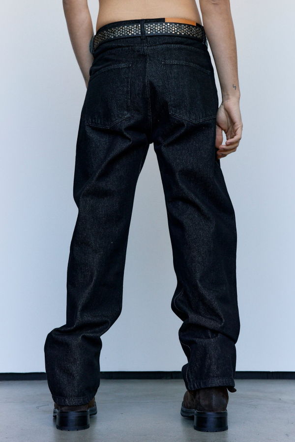 SECOND/LAYER Vintage Black Stone Wash Big Papi Jeans