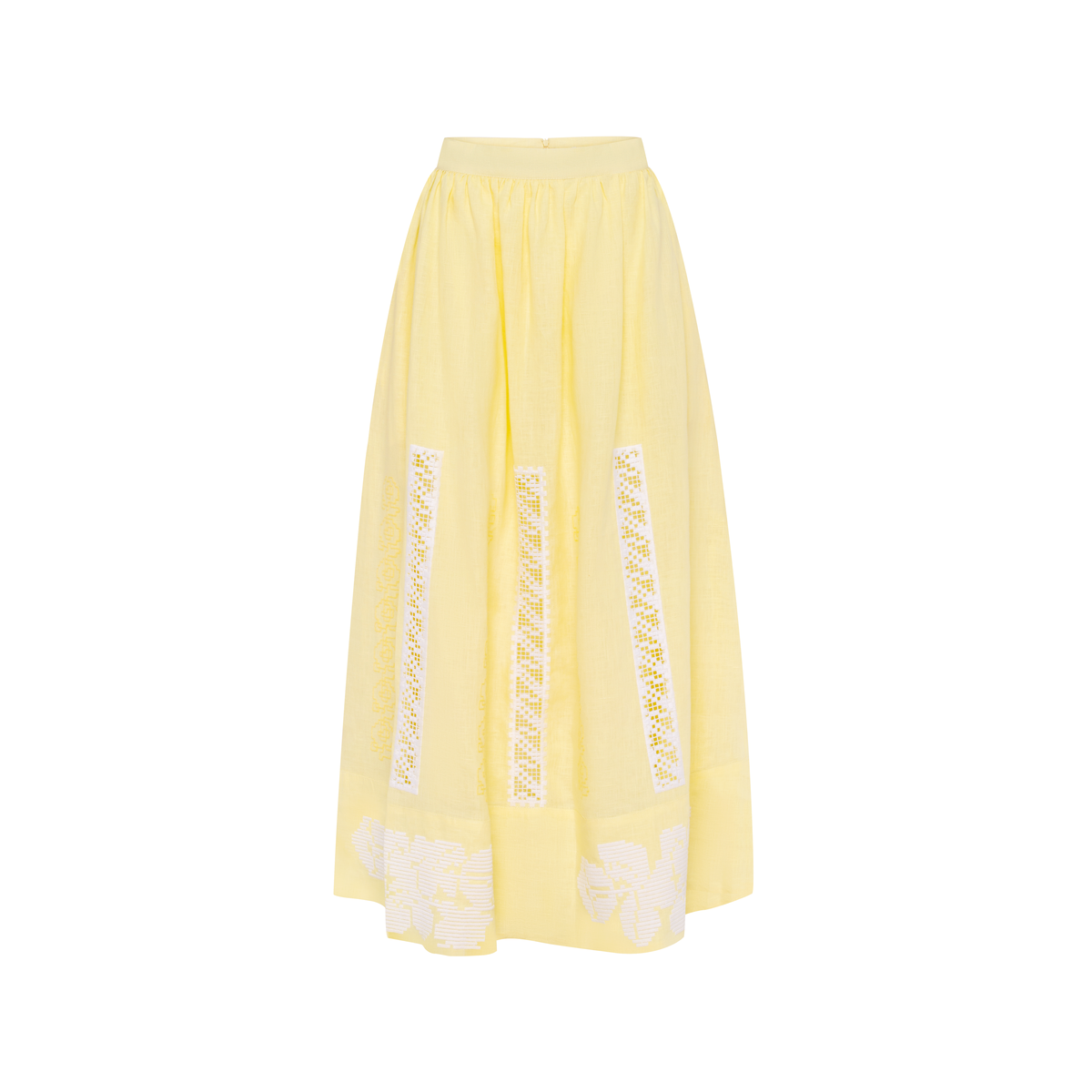 Annabo Desert Rose Maxi Skirt - Yellow - Image 2 of 5