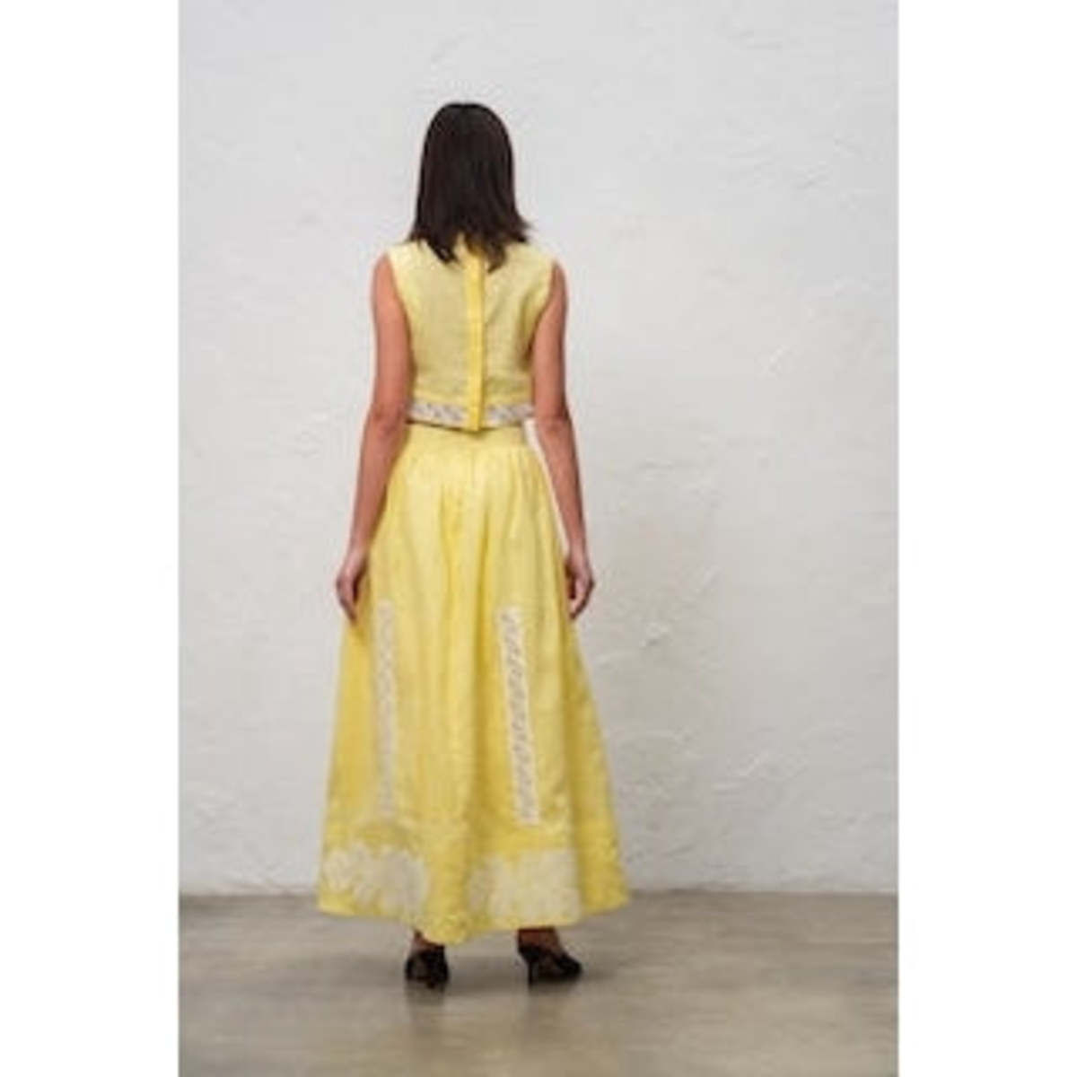 Annabo Desert Rose Maxi Skirt - Yellow - Image 4 of 5