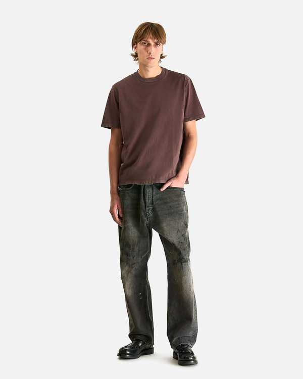 Our Legacy Box T-Shirt in Worn Brown Legacy Jersey Top