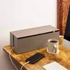 Yamazaki Home Cable Management Box - White/Taupe/Brown - Thumbnail 9