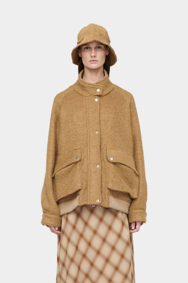 Song for the Mute Flight Bomber Jacket - Camel