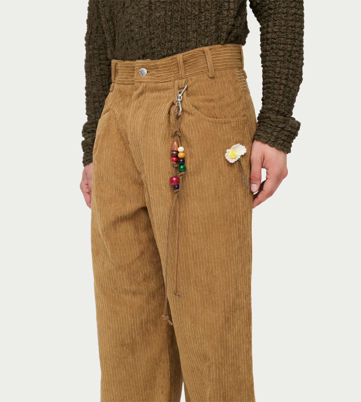 Song for the Mute Flower Boyfriend Jeans - Camel - Image 2 of 7