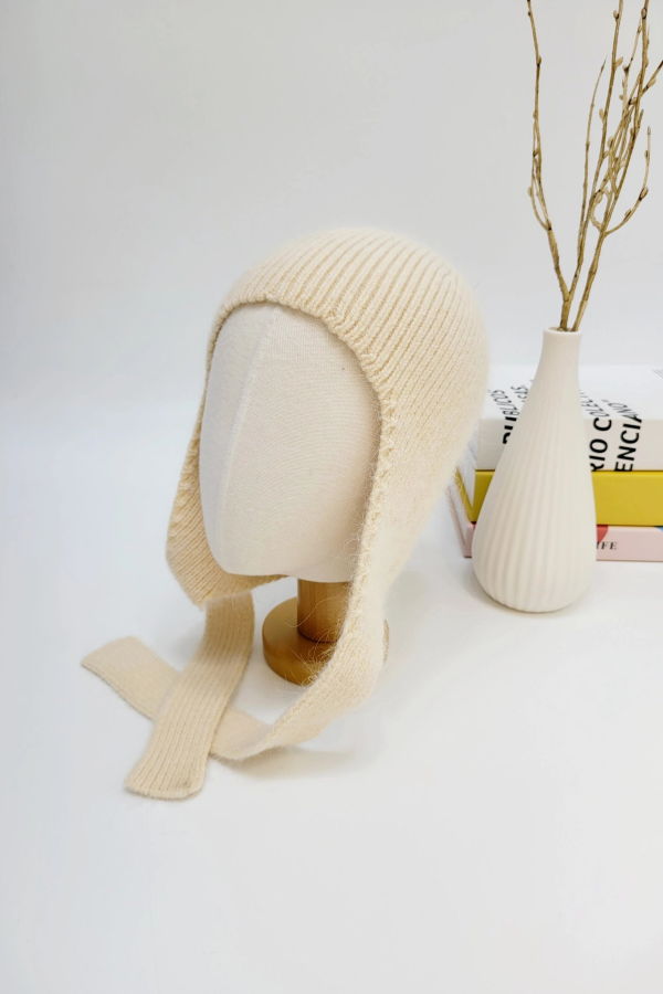 Comfortarians Knitted Angora Bonnet