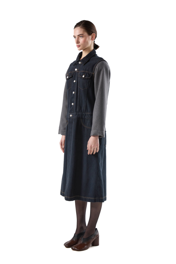 MM6 Maison Margiela Denim Coat - Blue