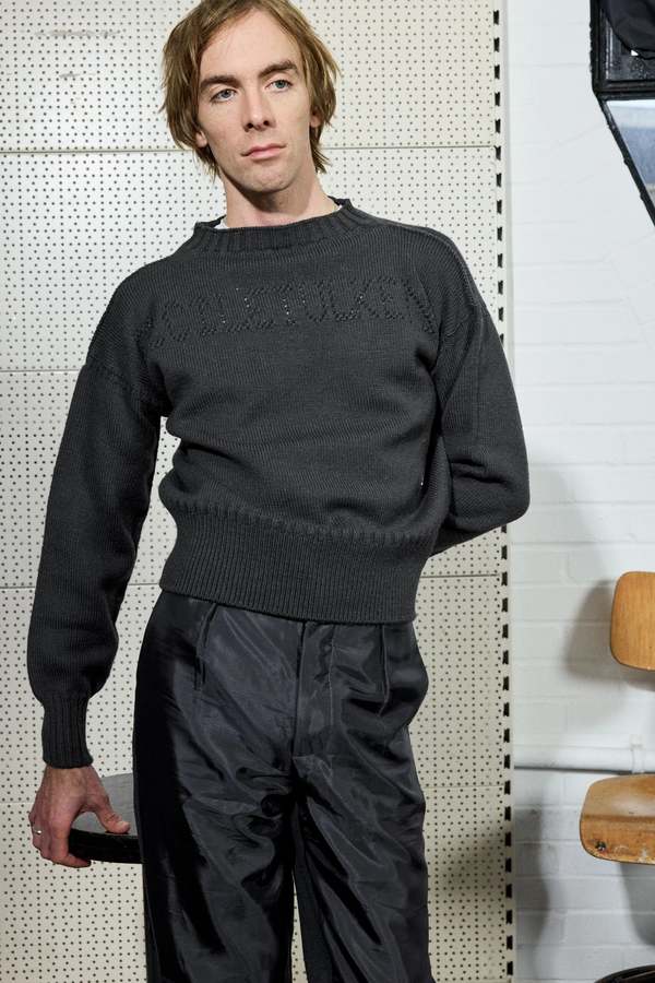 Cecile Tulkens Uniform Wool Gansey - Grey