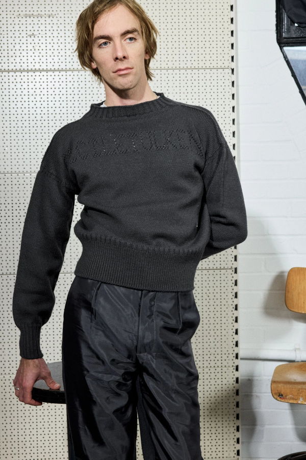 Cecile Tulkens Uniform Wool Gansey - Grey