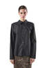 MM6 Maison Margiela Distressed Oversized-Collar Frayed-Hem Shirt - Thumbnail 2