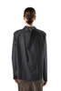 MM6 Maison Margiela Distressed Oversized-Collar Frayed-Hem Shirt - Thumbnail 4