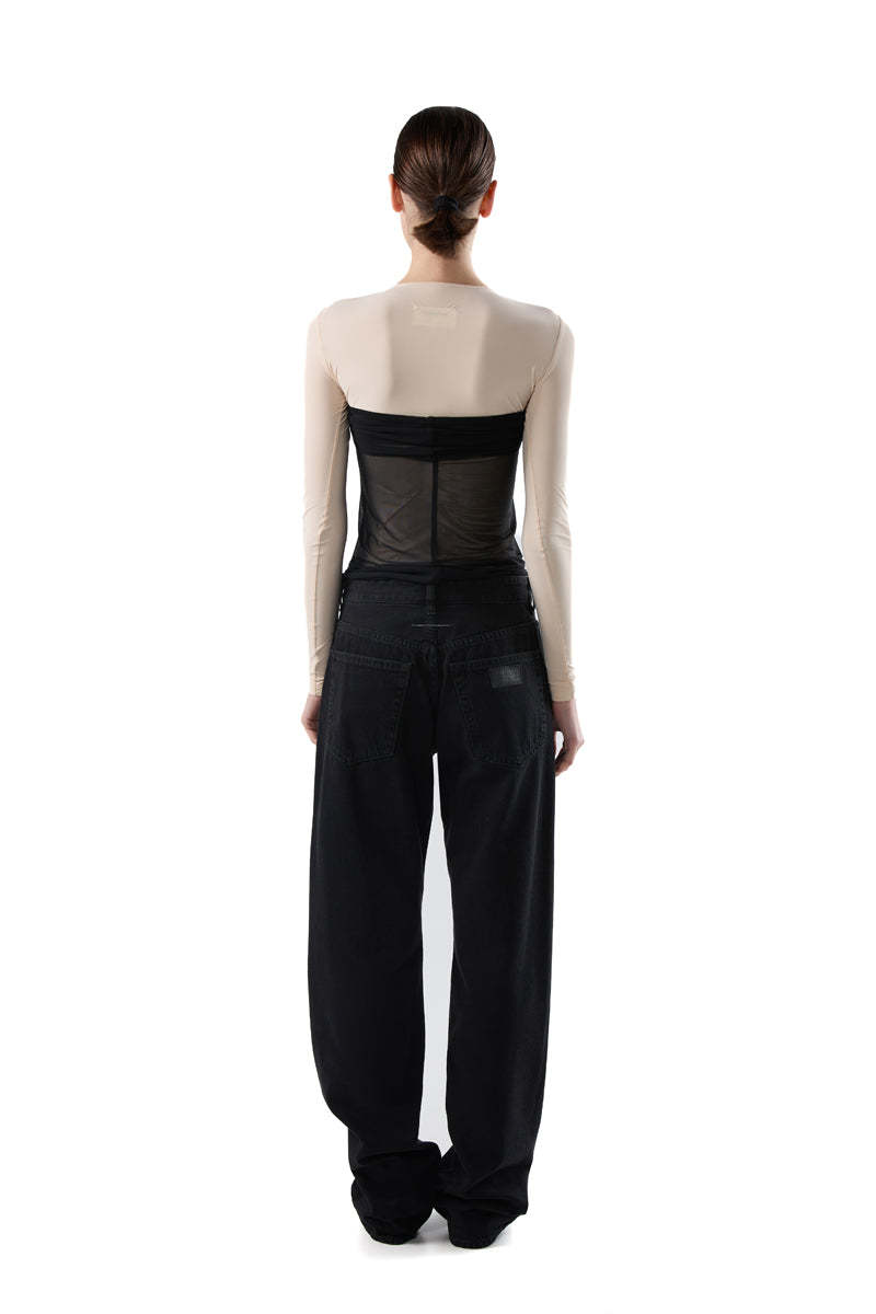 MM6 Maison Margiela Gathered Jeans