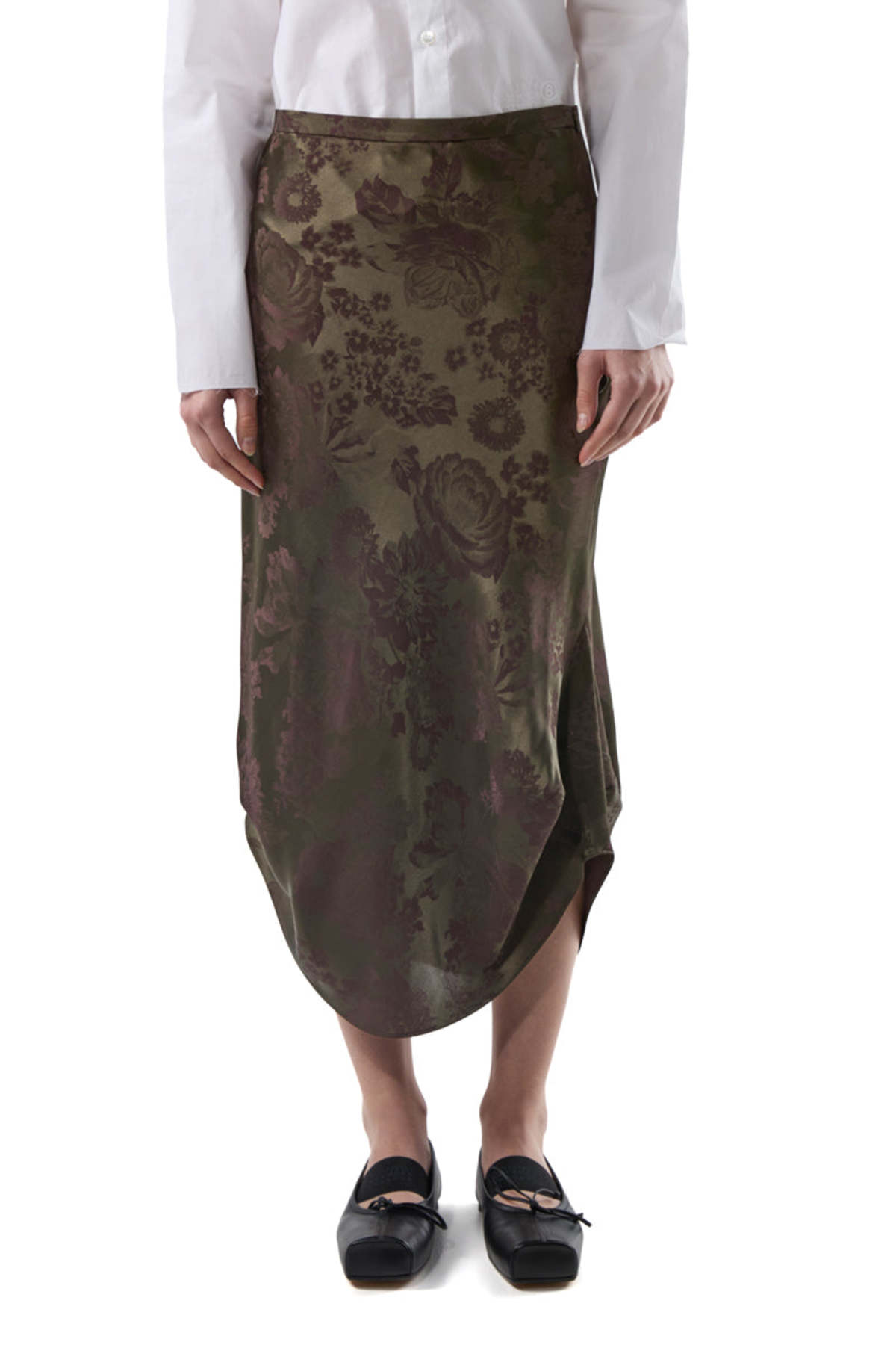 MM6 Maison Margiela Jacquard Midi Skirt - Image 2 of 4