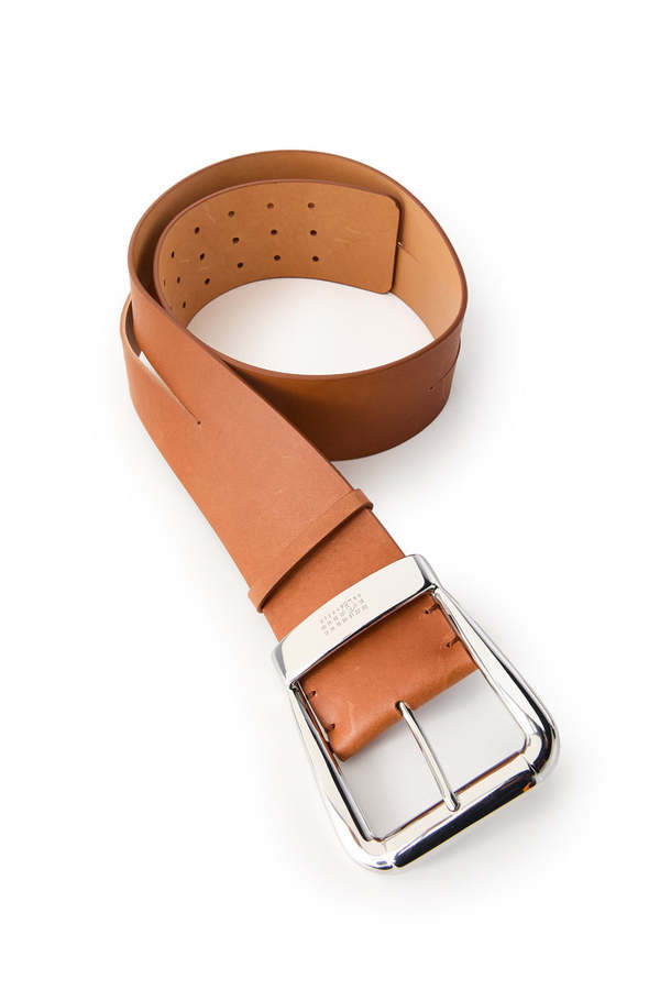 MM6 Maison Margiela Leather Belt - Brown