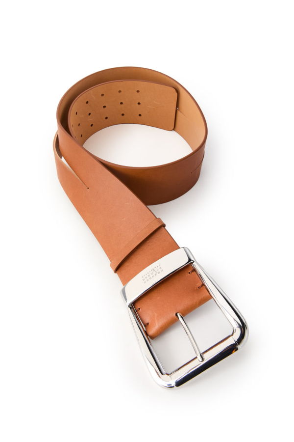 MM6 Maison Margiela Leather Belt - Brown