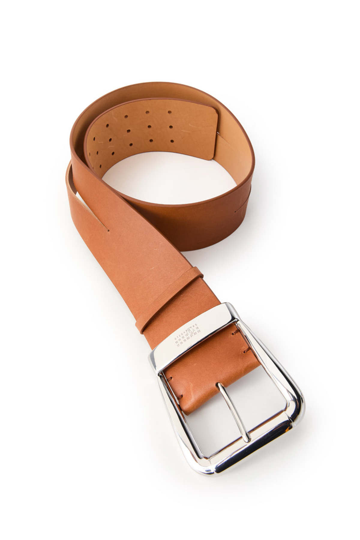 MM6 Maison Margiela Leather Belt - Brown - Image 1 of 3