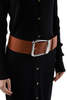 MM6 Maison Margiela Leather Belt - Brown - Thumbnail 2