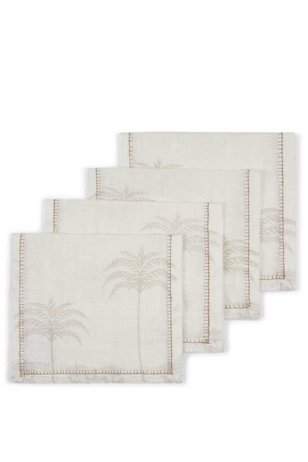 Majka & Co La Fortuna Palms Cocktail Napkins Set of 4