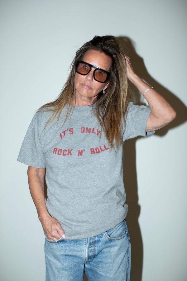 Vintage It's Only Rock N' Roll Vintage Tee - Grey