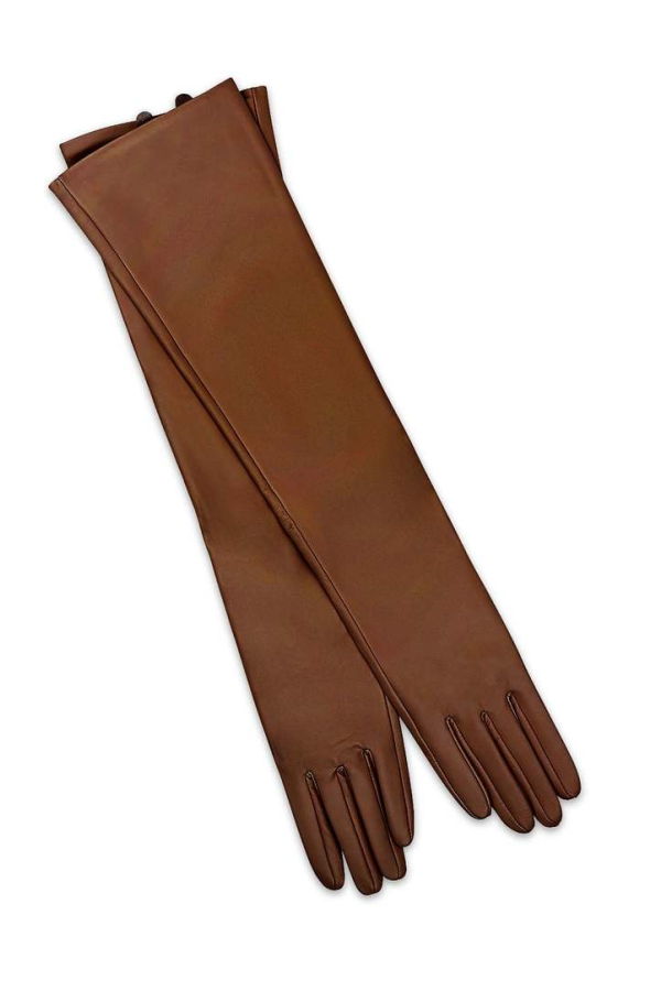 Cynthia Rowley Bea Long Leather Gloves