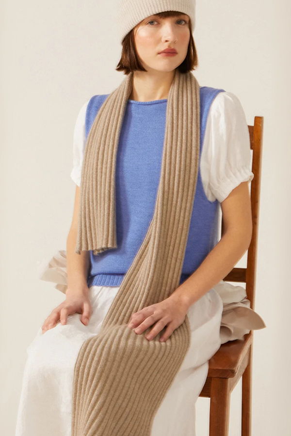 Francie Ripple Scarf Natural