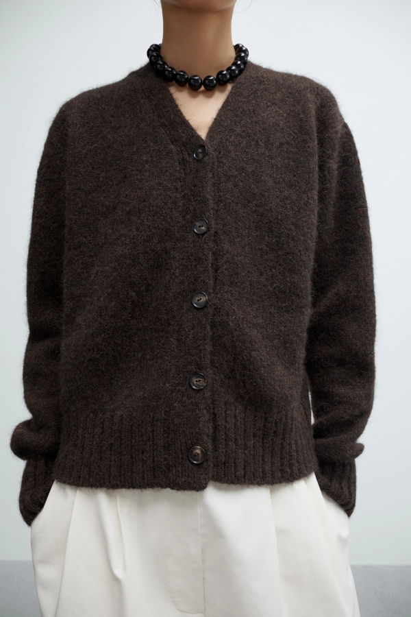 Cordera En BB Alpaga Resort26 Cardigan - Brown