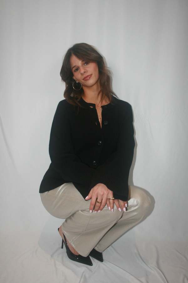 Pistola Tate High Rise Bowed Wide Leg Pant