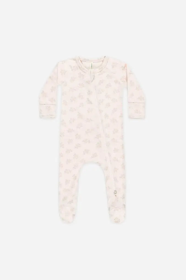 KIDS Rylee + Cru Quincy Mae Modal Zip Footie Pajamas