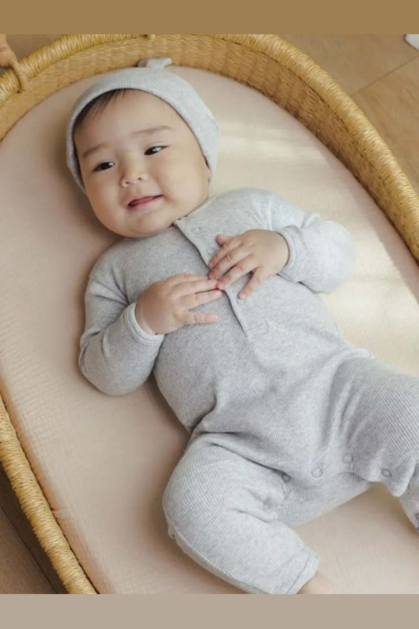 KIDS Rylee + Cru Ribbed Baby Jumpsuit