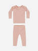 KIDS Rylee + Cru Quincy Mae Ribbed Tee + Legging Set - Thumbnail 1