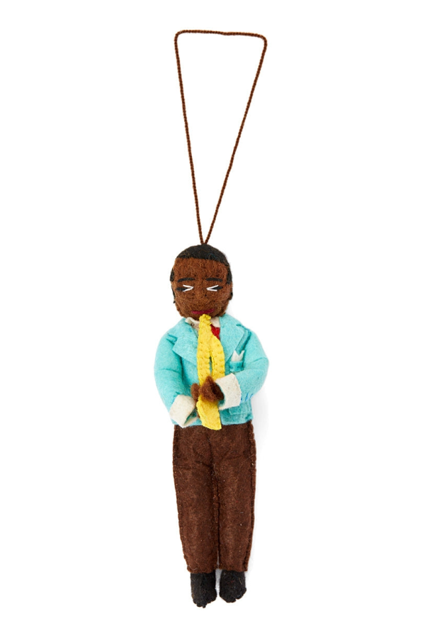 Silk Road Bazaar Louis Armstrong Felt Ornament