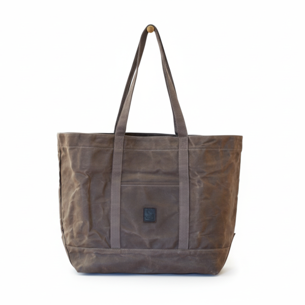Earth & Nest Waxed Canvas Tote Bag - Gray