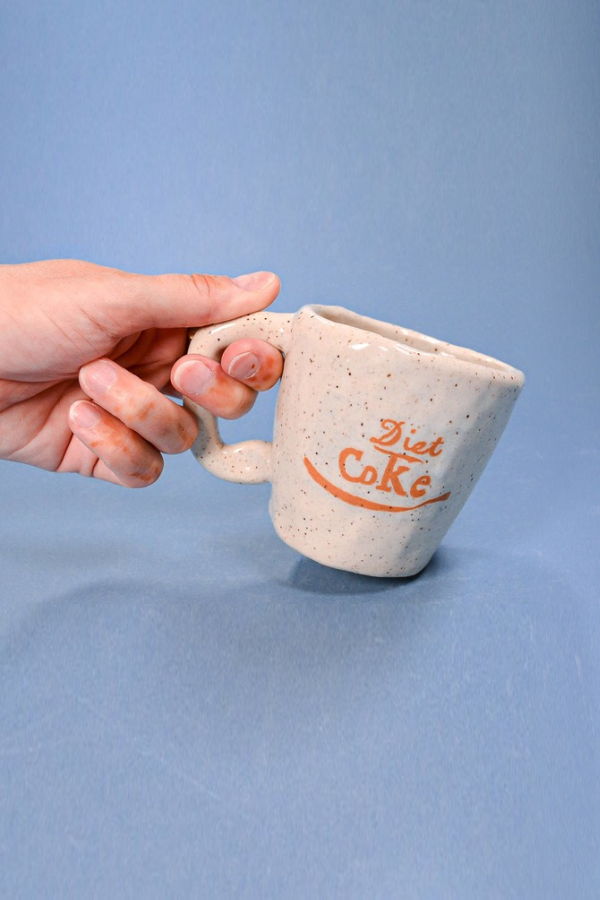 Juice Ceramics Handmade Pottery and Jewelry Diet Coke Speckled Stoneware Coffee Mug 7–8 oz