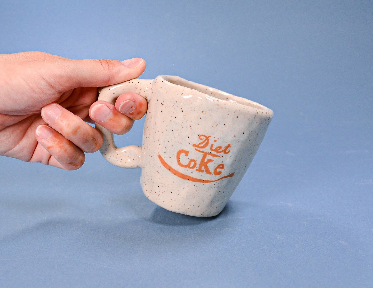 Juice Ceramics Handmade Pottery and Jewelry Diet Coke Speckled Stoneware Coffee Mug 7–8 oz - Image 2 of 3