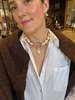 The Loved One Baroque Pearl Silver Mariner's Clasp Necklace - Thumbnail 3
