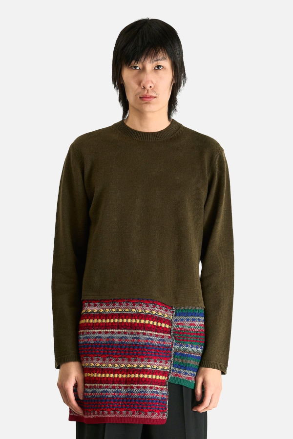 Comme des Garçons Knit Sweater in Khaki Knitwear
