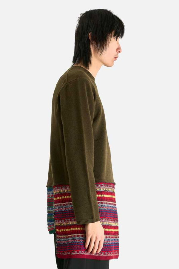 Comme des Garçons Knit Sweater in Khaki Knitwear
