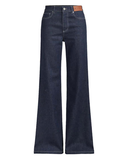 【希少】MARNI / OVERDYED WIDE DENIM Blue organic denim wide-leg jeans | Marni